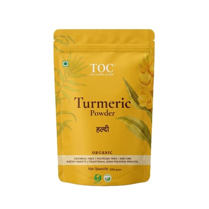 The Organic Citizen | Salem Variety Organic Turmeric Powder (PARENT) | Hand Pounded | 7% of High Curcumin | Pure Haldi Powder | Naturally Grown | Ground Turmeric