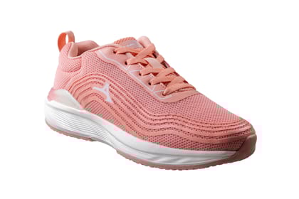 Abros Ladies Peach / Off White Sports Shoe-Peach/OffWhite / 5