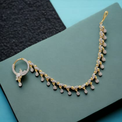 Elegant Cubic Zirconia Nath with String