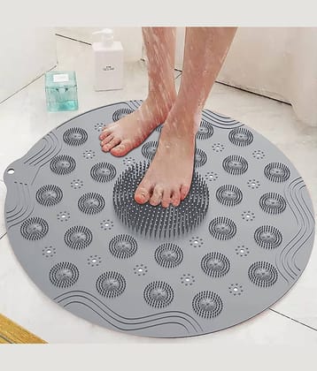 GEEO Pack of 1 Other Sizes Bath Mat Gray
