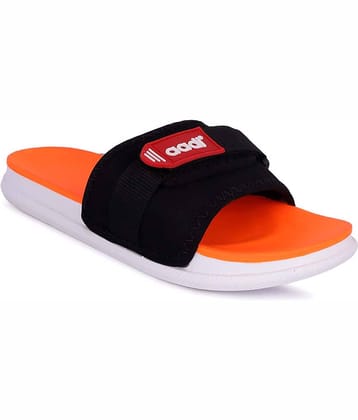 Aadi Orange Leather Slippers
