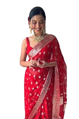 Fashion Royal Red Banarasi Silk Saree