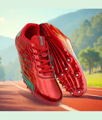 Aivin Race Spike Black Men's Sports Running Shoes