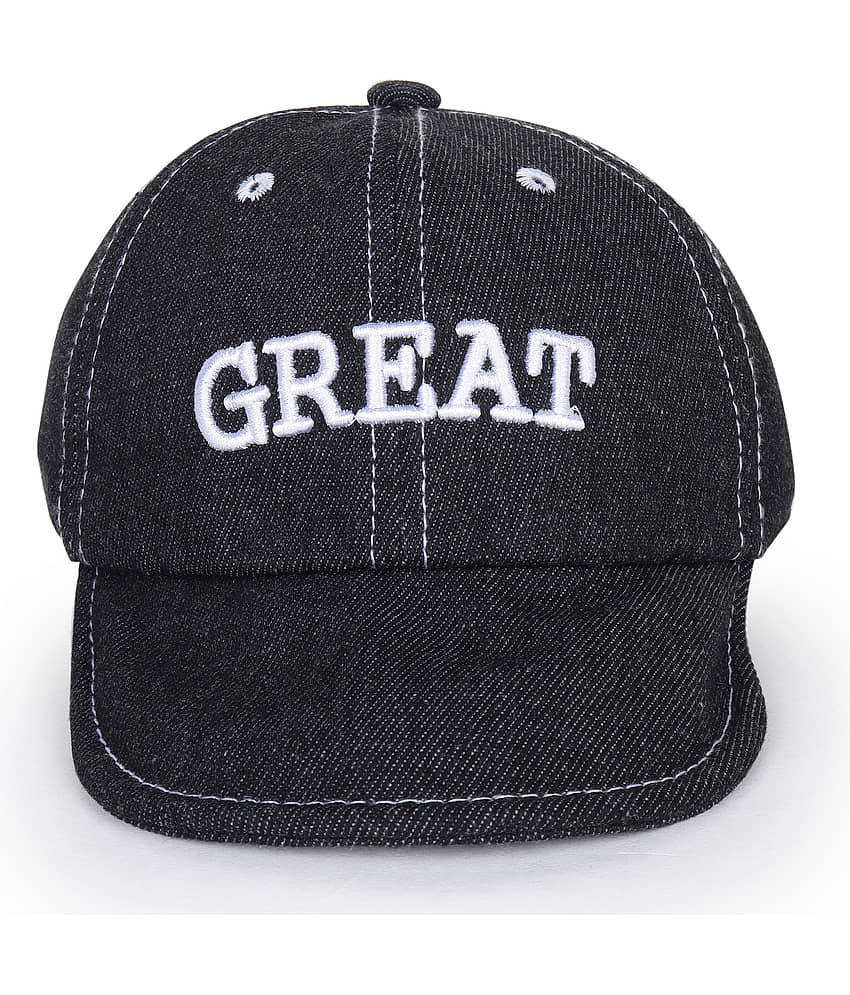 Zacharias Unisex Baby Kids Cotton Denim Cap kc-41 (Blue_3-24 Months) (Pack of 1)