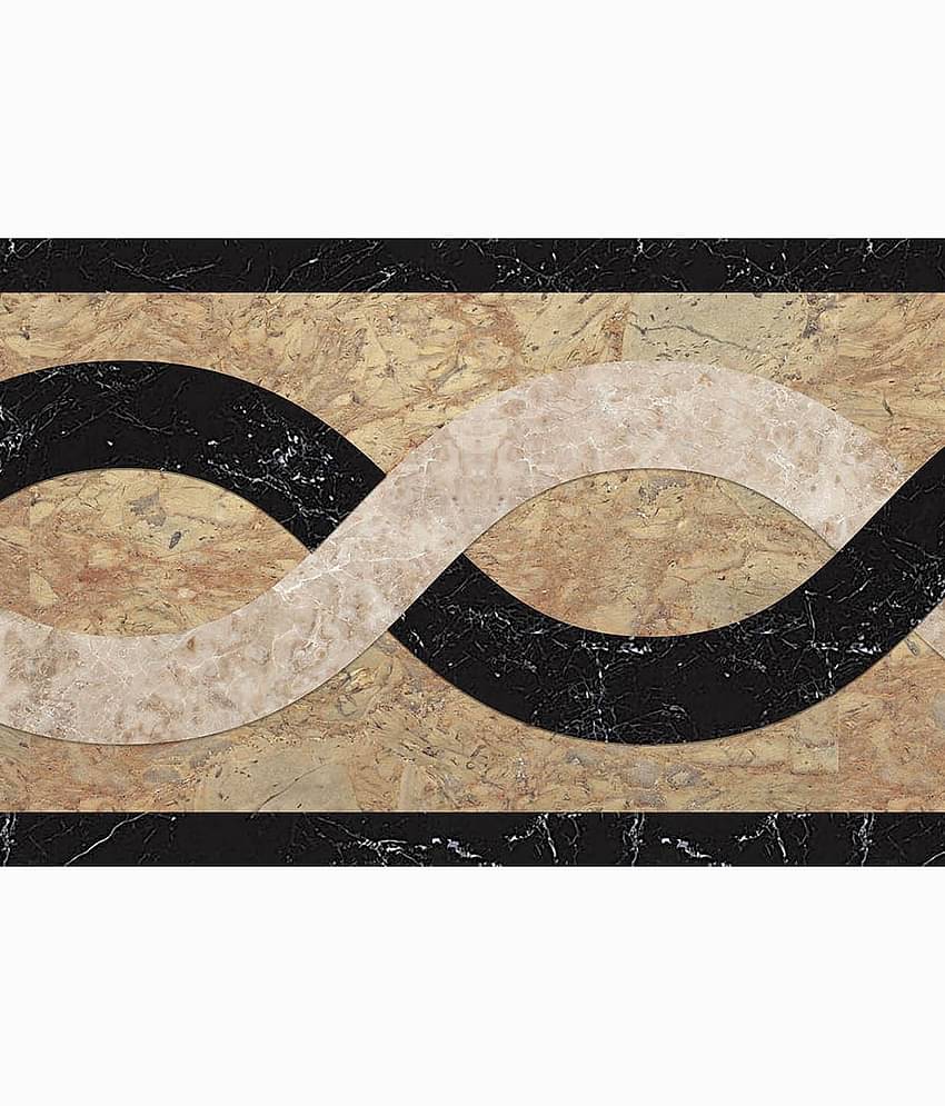 WallDesign Marble Stone Inlay Rope Chain - 8 cm W x 305 cm L Nature Sticker ( 305 x 8 cms )
