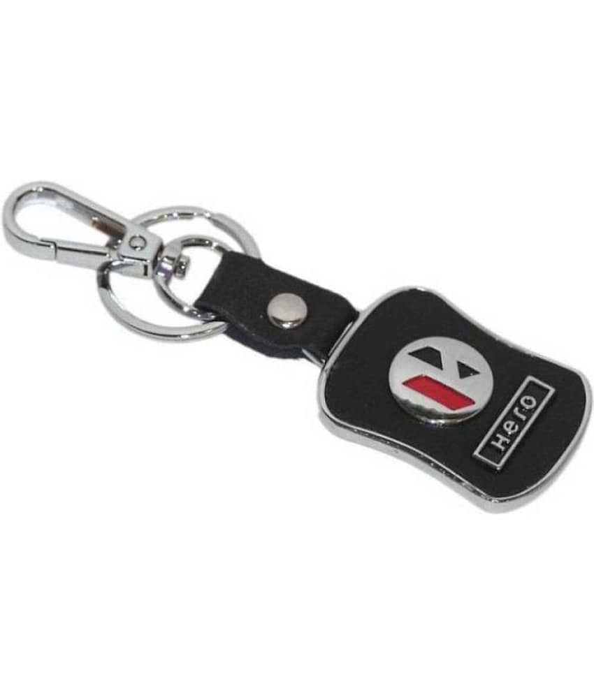 Hero Lether Metal Hook Locking Key Chain