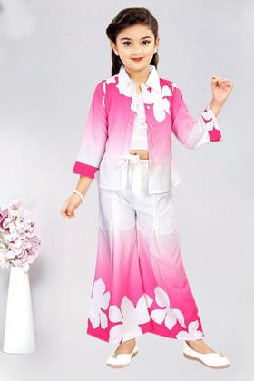 Girl's 3 Piece Co-Ord Set [GCS-9685] (4-12Years)-4-5Y (Size - 24)