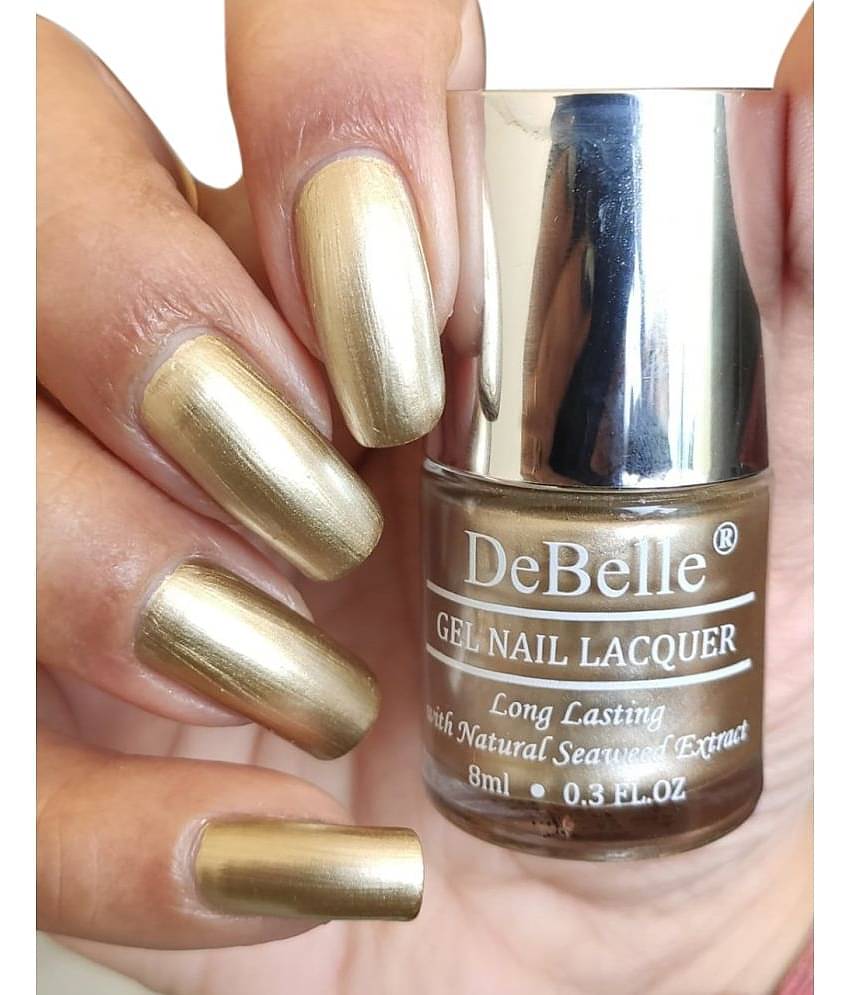 DeBelle Chrome Gold Metallic Nail Polish 8 ( Pack of 1 )