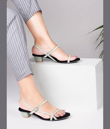 JM Looks Green Women's Sandal Heels