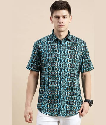 Showoff Cotton Blend Regular Fit Printed Half Sleeves Men's Casual Shirt - Multi ( Pack of 1 )