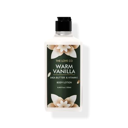 The Love Co Warm Vanilla Body Lotion for Women 250ml | Floral Fragrance | Deep Moisturizing, Non-Sticky Formula | Luxury Body Care Gift The Love Co Warm Vanilla Body Lotion for Women 250ml | Floral Fragrance | Deep Moisturizing, Non-Sticky Formula | Luxu