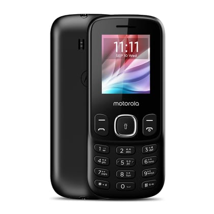 Motorola All-New A10e Dual Sim keypad Phone | 2 Years Replacement | Long Lasting Battery | Bluetooth Facility | Loud Sound | Wireless FM | Auto Call Recording (Black) Motorola All-New A10e Dual Sim keypad Phone | 2 Years Replacement | Long Lasting Batter