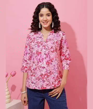 Sheetal associates Women's Cotton Regular Top ( Pink )