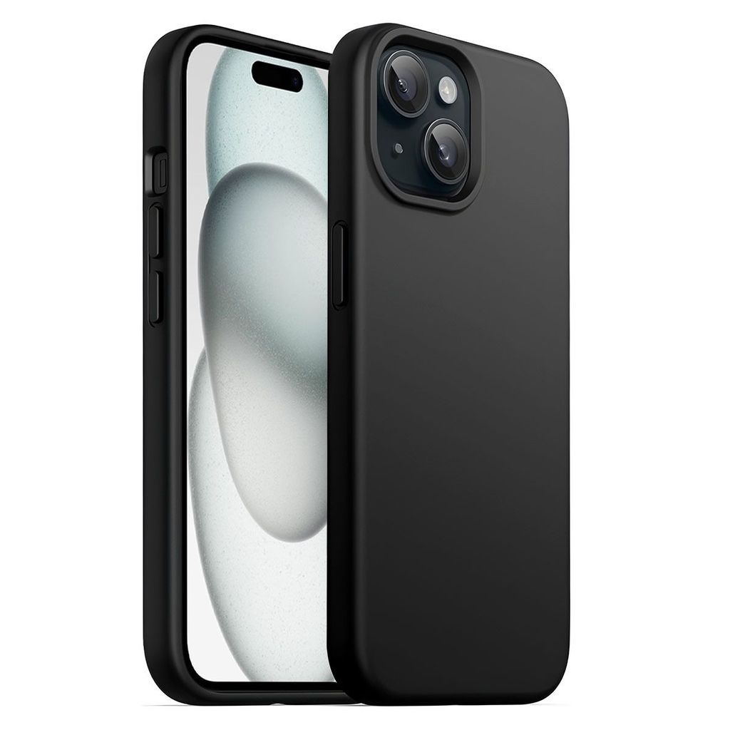 LIRAMARK Liquid Silicone Soft Back Cover Case for iPhone 15 Plus (6.7 inch)