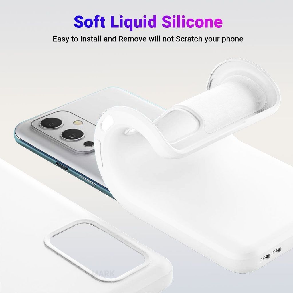 LIRAMARK Liquid Silicone Soft Back Cover Case for OnePlus 9 Pro