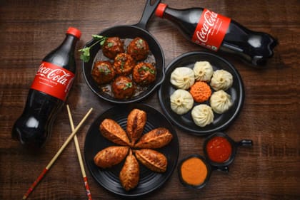 12 Piece Momo Platter + Beverage