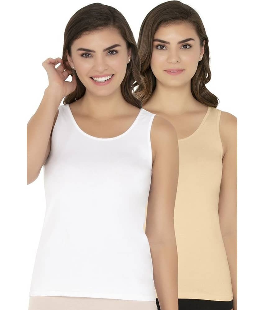 Amante Cotton Tanks - Multi Color Pack of 2