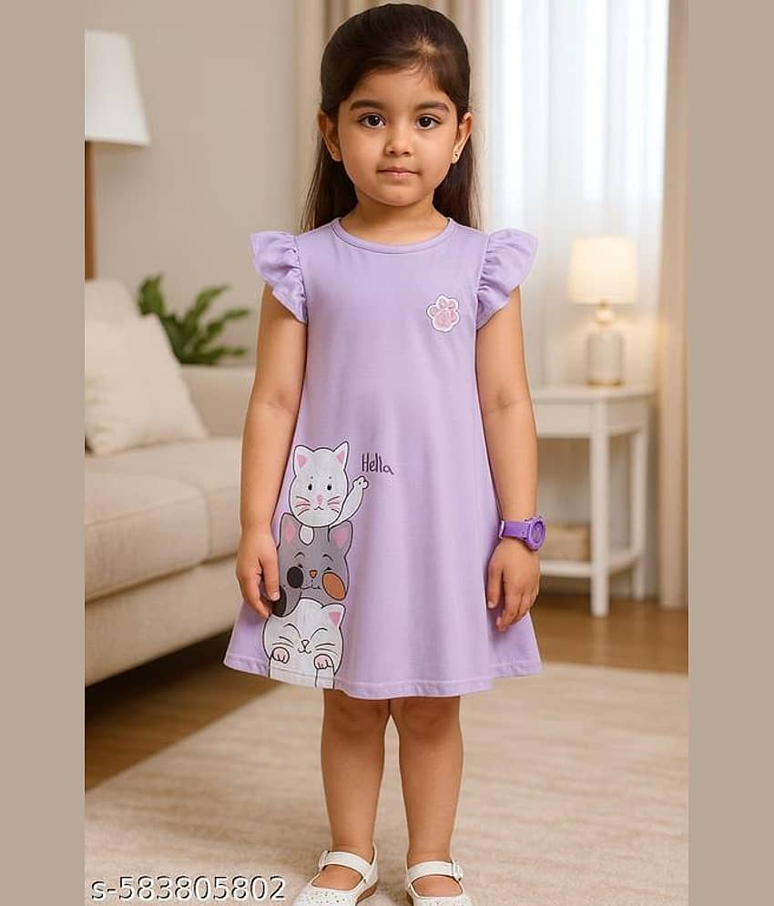 ODIMENT Pack of 1 Girls Cotton Blend T-shirt & Shorts ( Multicolor )