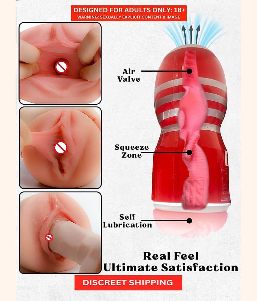 Male Masturbator Sex Toy for Men Silicone Vagina Handjob Masturbation Tenga Cup Pocket Pussy Sleeve Flashlight for Men Orgasm