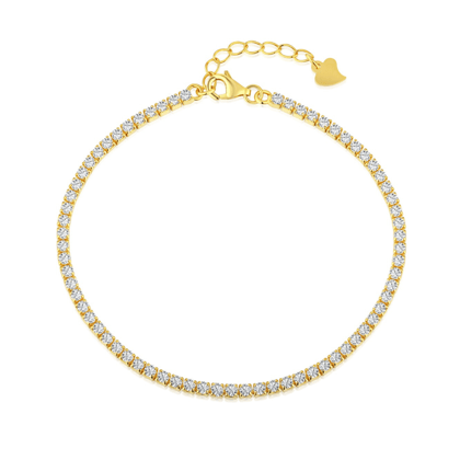 TENNIS BRACELET - 18K GOLD-PLATED-Gold
