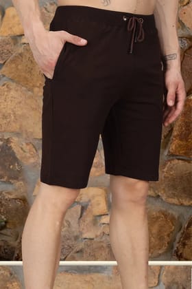 Coffee Brown - Terry Shorts-S