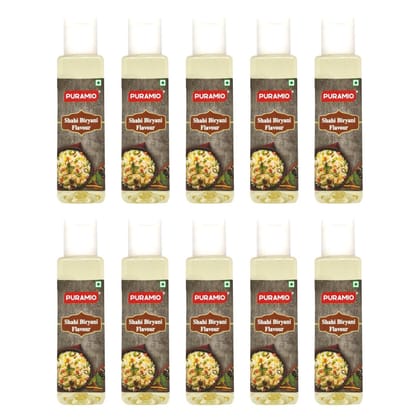 Puramio Shahi Biryani Flavour / Essence, 30 ml Each - Pack of 10