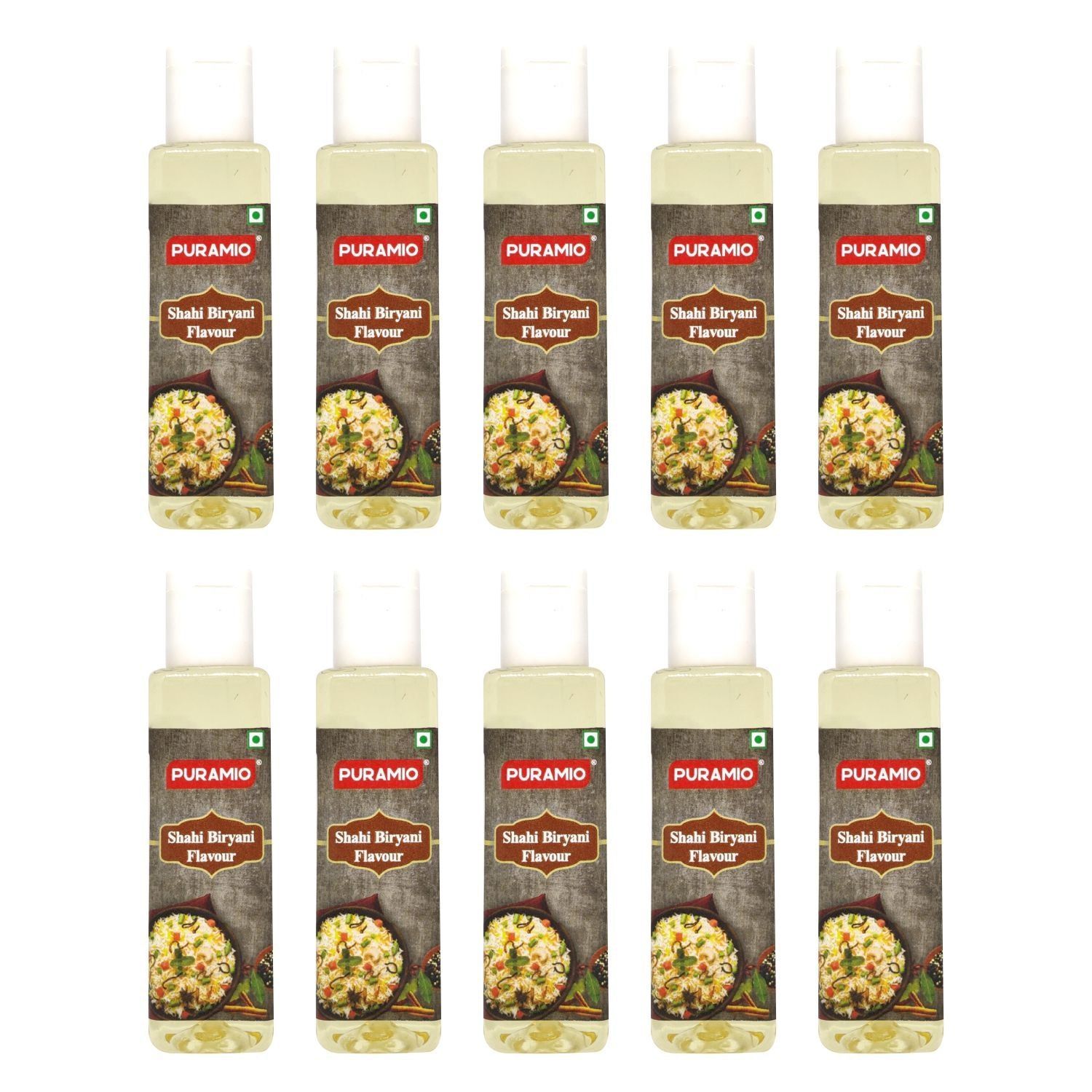 Puramio Shahi Biryani Flavour / Essence, 30 ml Each - Pack of 10