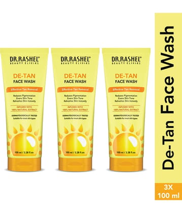 DR.RASHEL De-Tan with Clove & Peppermint for Tan Removal & Fresh Skin, All Skin Types Face Wash ( Pack of 3 )