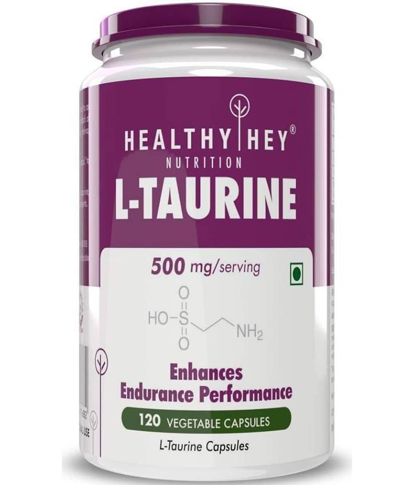 HEALTHYHEY NUTRITION L-Taurine Amino Acid 120 capsules 500 mg Capsule