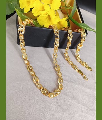 KRIMO Gold Plated Brass Chain ( Pack of 1 )