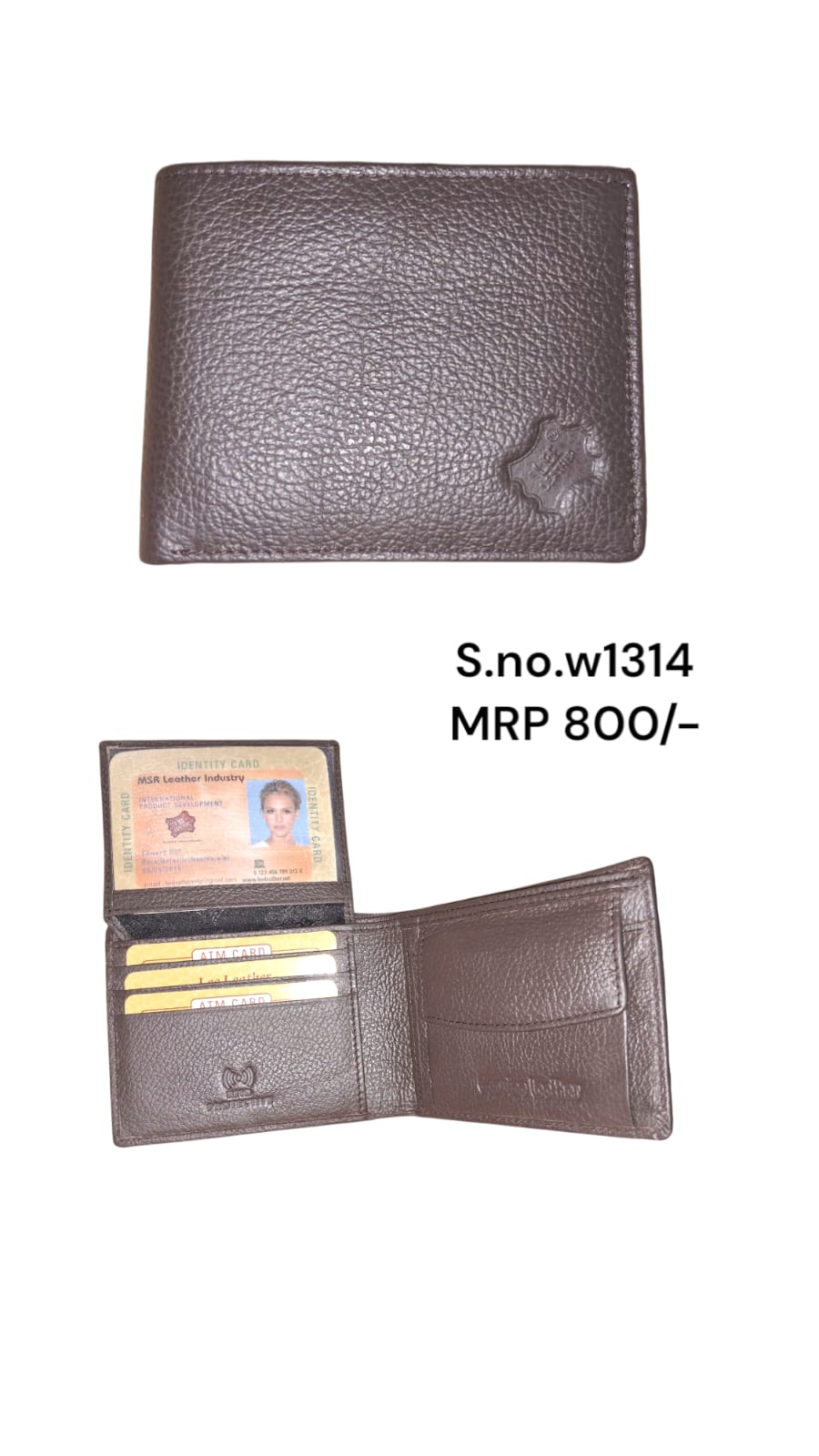 Genuine leather wallet for men