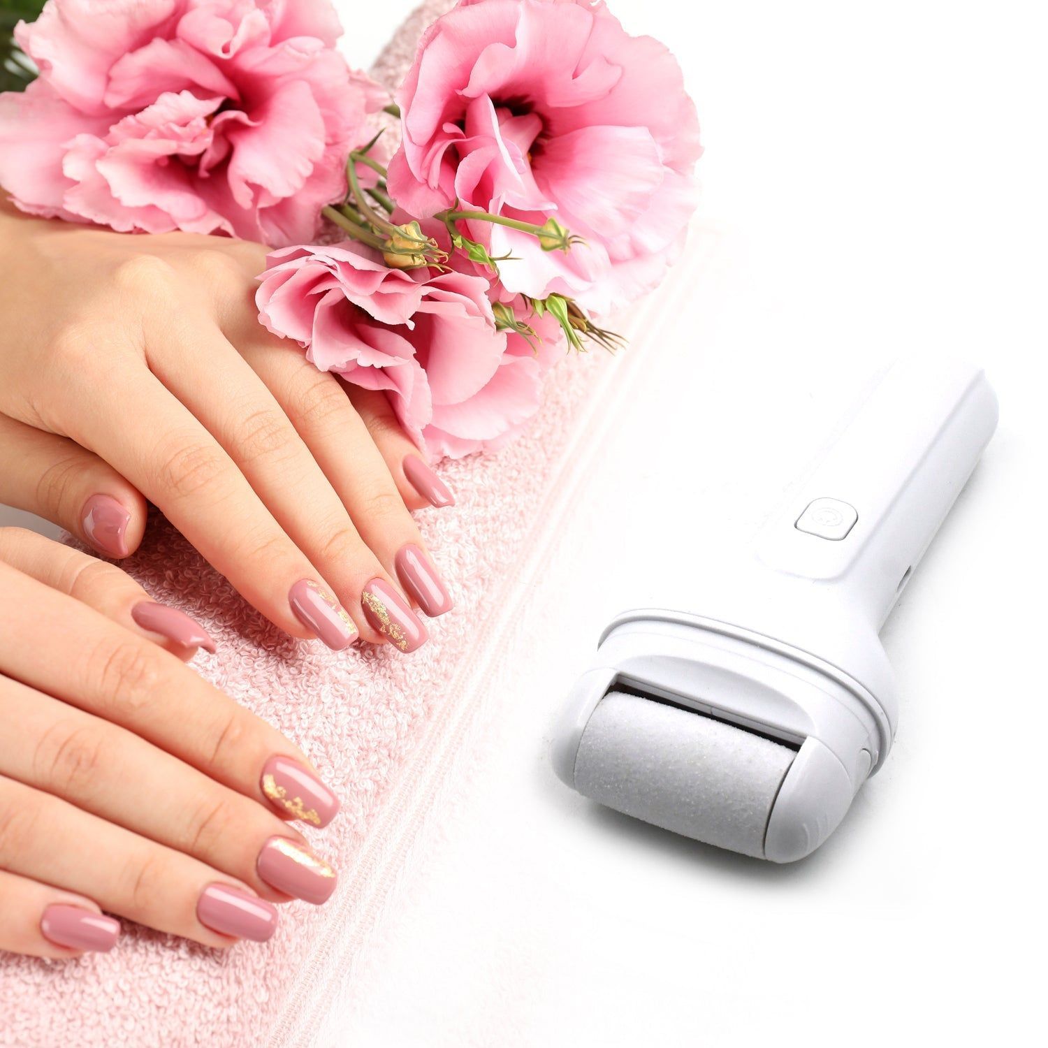 Portable Electric Foot File – Rechargeable Callus Remover & Pedicure Tool for Smooth Feet