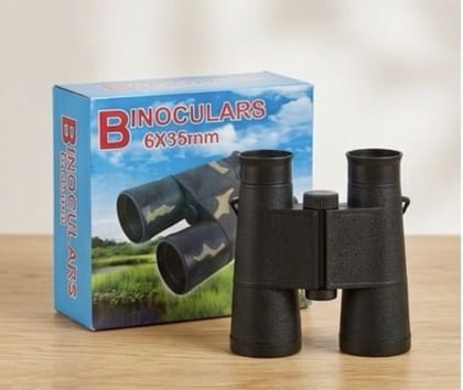 Zenex Store Binocular Telescope Children Outdoor Explore Astronomy Educational Toy Archery Kit - Black