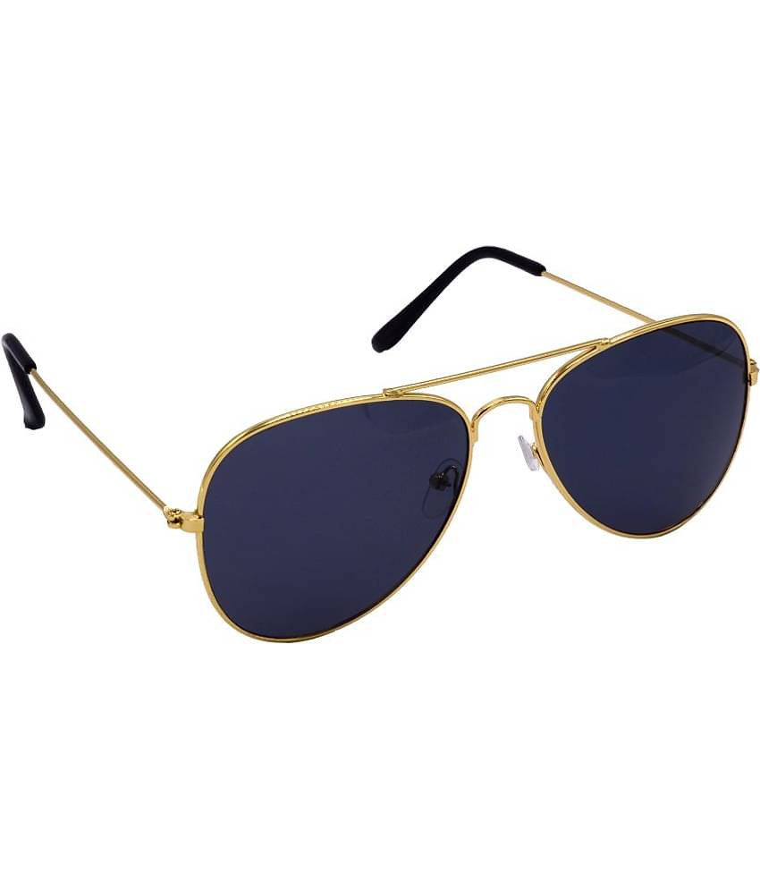 Hrinkar Gold Pilot Sunglasses ( Pack of 1 )