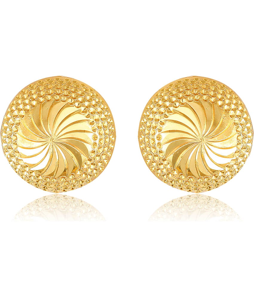 Vighnaharta Glittering glance Gold Plated Screw back alloy dangler studs Earring for Women and Girls   [VFJ1644ERG ]