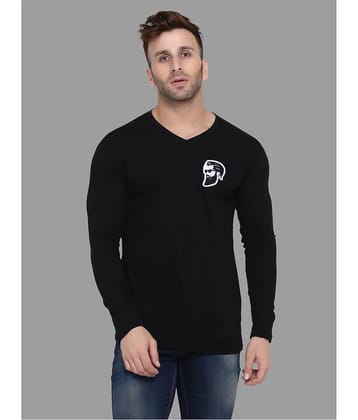 Tfurnish Cotton Blend Blue Solids T-Shirt