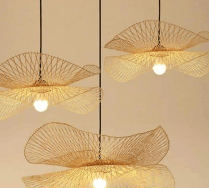 Bamboo Lamp Shades 2 Layers 22 inch