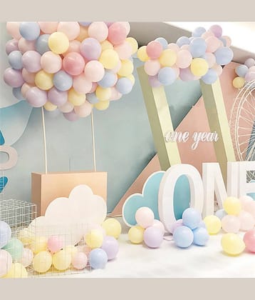 Kiran Enterprises Happy Birthday Candy Balloons-MULTICOLOUR1 (Pack of 50)