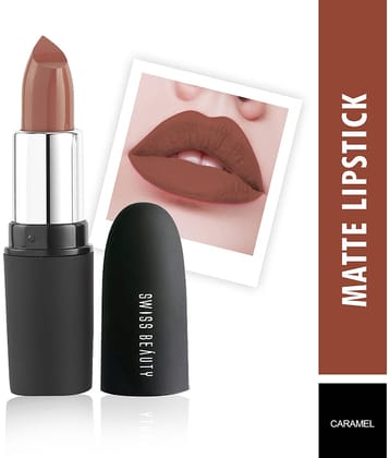 Swiss Beauty Matte Lipstick (Orange Red), 3.8gm