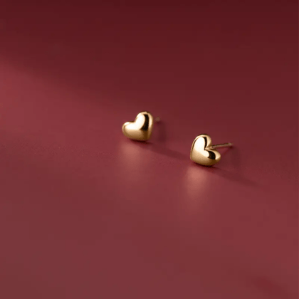 Heart Pops 18K Gold Plated Stud Earrings