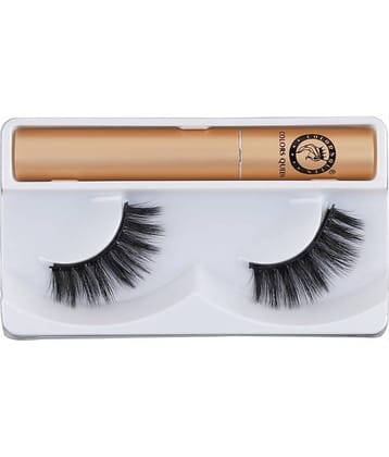 Colors Queen Magnetic Eyelashes, 5D Fake Eyelash Long Natural 1 Pair with 5g Eyelash Glue