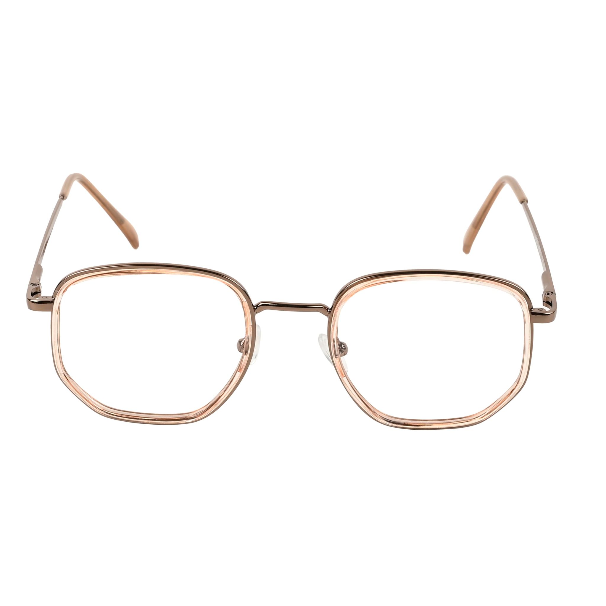 TERRY & CO Zero Power Blue Cut Eyeglasses | Metal Frame | Medium Size | Anti-Reflective, UV Protection, Lightweight | Spring Hinges | Unisex