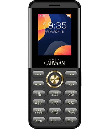Saregama M12 Dual SIM Feature Phone Black