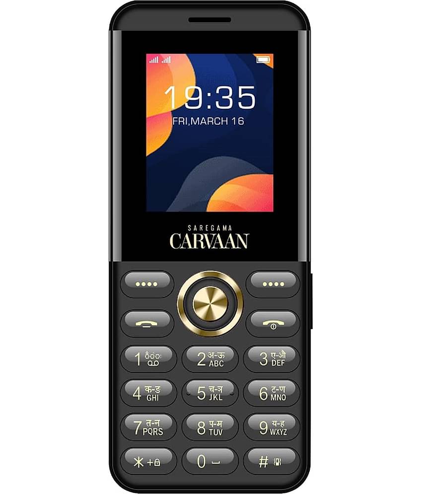 Saregama M12 Dual SIM Feature Phone Black