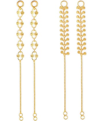 1gram gold Plated Kanchain Ear chain earcuff Ear to Ear Combo for Women & Girls