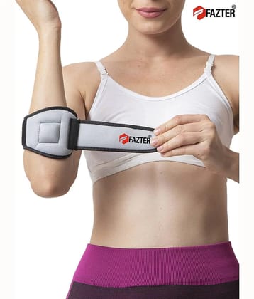 FAZTER Tennis Elbow Support for Men and Women for Elbow Pain Due to Sports Elbow Support (Grey) - None