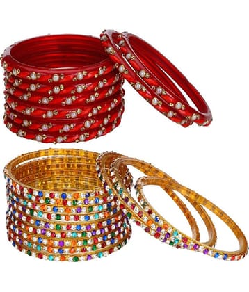 Somil Designer Wedding Fancy Glass Bangle Set For Party, Marriage, Function And Daily Use