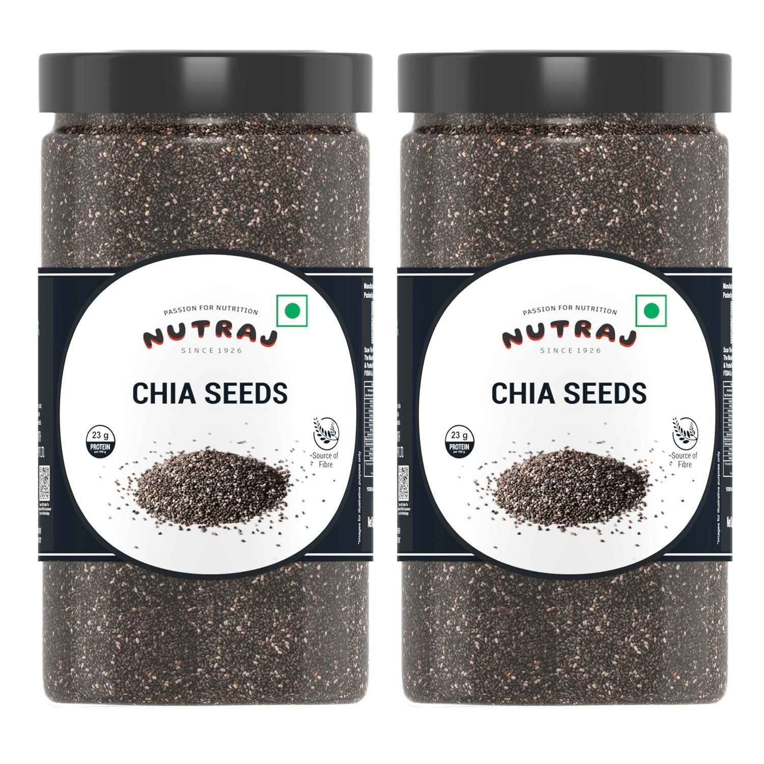 Nutraj Chia Seeds 500g jar