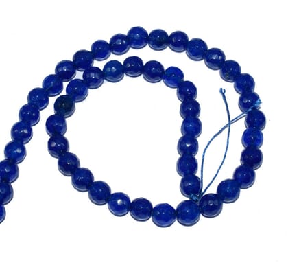 Gemstone Faceted Round Agate Loose Beads , (8 MM) , ZSUE-088-1 String  in 47 Pcs / 8 MM