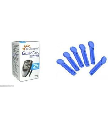 Dr Morepen 25 Test Strips For Bg 03 Glucometer & 100 Lancets(Strip & Lancet Pack Pack)
